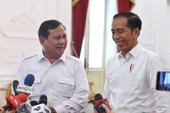 Menteri Pertahanan Prabowo Subianto bersama Presiden Joko Widodo. (Dok. Setkab.go.id)