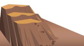 Ilustrasi Tebing Longsor. (Dok. Haipurwakarta.com/Alya)