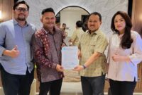 Bang Ijo Hapidin saat menerima rekomendasi dari DPP PAN di Jakarta, Rabu 05/06/2024 (foto: Haipurwakarta/Dapit)